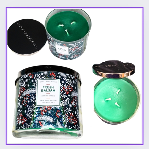 🟩🔥"FRESH BALSAM" 2-ITEMS FOAMING HAND SOAP & 3-WICK CANDLE - Picture 9 of 10